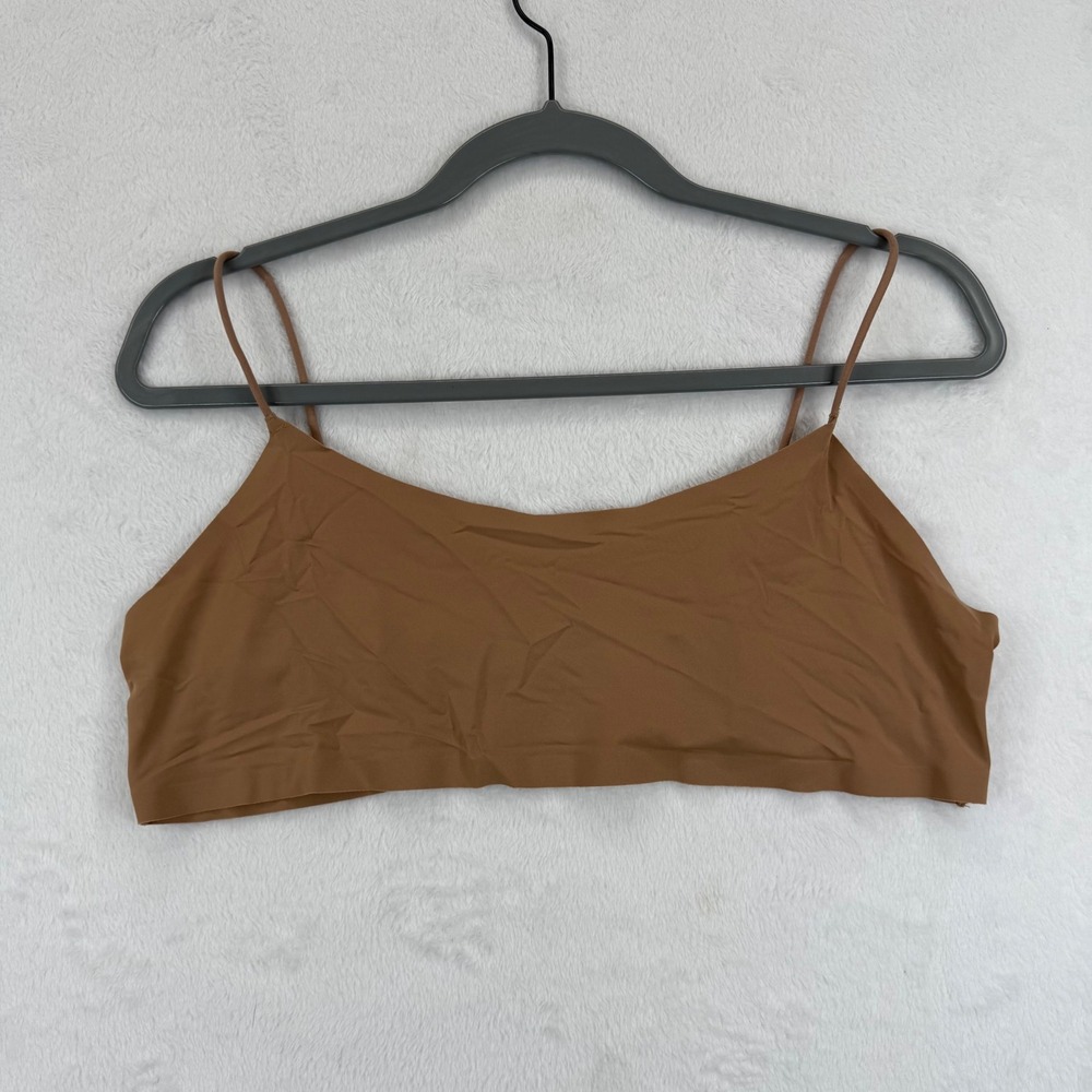 SKIMS Fits Everybody Cami Bra Top Women's Size 3X Brown Comfort Stretch